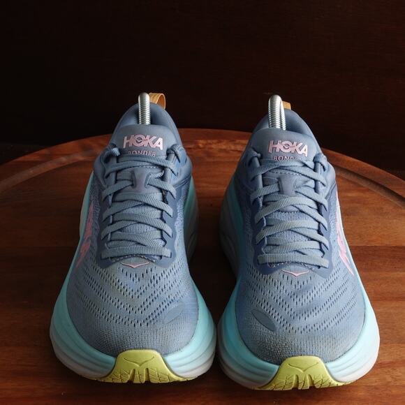 Hoka One One Sneakers Womens SZ 8.5B Blue Bondi 8 Athletic Running Comfort Shoes - Picture 2 of 16